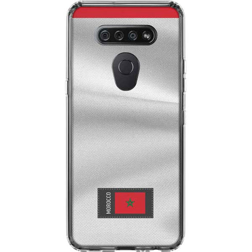 Morocco Soccer Flag LG K51/Q51 Clear Case